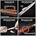 SPEENSUN Oyster Shucking Knife, Oyster Knife, Shucking Knife Not Easy to Break and Bend, More Secure with Oyster Shucking Knife and Gloves (2 Knife and 1 Glove L), Best Oyster Shucking Set