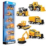 Construction Vehicles,Gimilife Kid Engineerin Toy Truck Cars 6 Pcs,Toddlers Friction Powered Push Mini Toy Cars,Assorted Play Vehicles Best Gift for Age 3 Years and Up Boys Girls