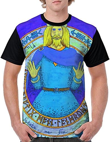 Bragi Badge God Of Poetry and Music Nordic Mythology Jersey Baseball Tee T Shirts For Men Tshirt