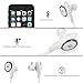 TaoTronics TT-BH06 WT Bluetooth Wireless Earphones with Bluetooth 4.1, Balanced Audio, Build-in Mic, aptX, CVC 6.0 Noise-Cancelling - White