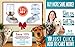 Automatic Gravity Water Bowl for Dogs Cats Pets < 7 lbs - 1 Gallon Capacity Dog Water Dispenser and Waterer - Premium PP Material Easy Cleaning Safety Twist Mouth Ring and Translucent Bottle
