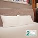 Adoric 300 thread count brushed microfiber Queen Size Pillowcase Covers, White