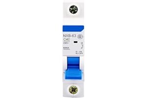 CWCKDJDH MCB NXB-63 1P 1A 2A 3A 4A 16A 32A 63A Miniature Circuit Breaker AC 230V DIN Rail Mounting Miniature Household Air Sw