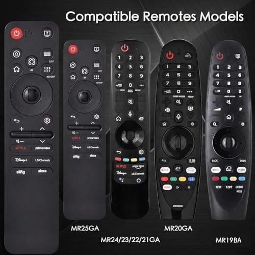 Remote Control for LG Smart TV,Replacement Magic Voice and Pointer Remote Control for 2019 to 2025 LG TV,Compatible AN-MR25GA/MR24GA/MR23GA,AN-MR22GA/22GN/MR21GA,for UHD OLED QNED NanoCell 4K 8K