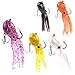 East Rain Artficial Octopus Swimbait with Skirt Tail Lingcod Rockfish Jigs for Saltwater Fishing Big Game (PVC,3.54/7.87/9.45inch,0.81/6.35/9.88oz,Mulit-Colors Option)