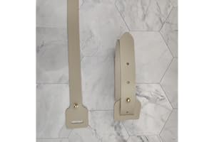 Hockey Goalie Knee Straps, PU Leather & Adjustable (45cm, Cut-to-Size) 1Pcs