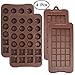 4 Pcs Silicone Chocolate Molds, Non-Stick Break-Apart Protein and Energy Bar, Ice Cube Tray Candy Mold Kitchen Baking Mould