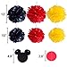 Threemart Colorful Party Supplies Yellow Black Red For Mickey Mouse Baby Shower Birthday Decorations Garland