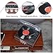 Record Player with Speakers Vintage Turntable 3-Speed Bluetooth Vinyl Record Player Support FM Stereo Radio with Clear Channel Screen Audio Output Retro Brown Wood 2020 Upgraded