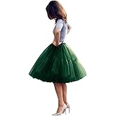 BABYONLINE D.R.E.S.S. Women Tutu Skirt Knee Tulle Skirt Petticoat Skirts Crinoline Rockabilly Tutu Skirts Slip