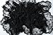 corciova Black Chiffon Extra Long Sheer Head Silk Scarf Lightweight Evening Pashmina Shawl and Wrap for Women