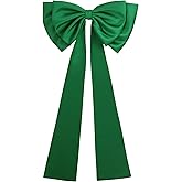Detachable Coquette Satin Big Bow Separate Satin Bowknot with 31" Sweep Train for Dress Christmas Decoration Accessory
