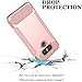 LG G6 Case, JDB Heavy Duty Defender Shock Absorption Impact Resistant Protection Hybrid with Flexible Inner Protection and Reinforced Hard Bumper Frame Case for LG G6 (2017) - Rose Gold