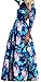 FsJoy Women's Summer Elegant Floral Slim Beach Casual Long Maxi Dress