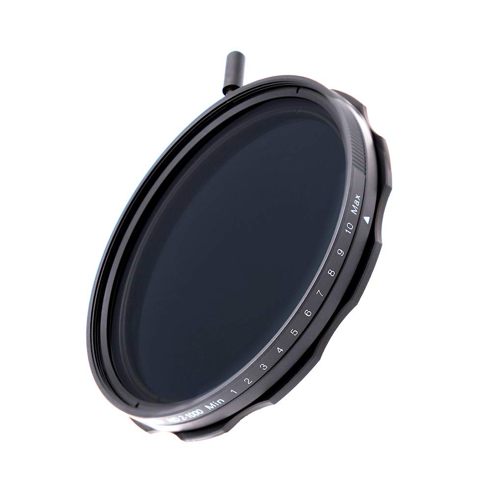 JONGSUN 72mm Variable ND Filter, S-Pro MRC 16 Layers Nano Coatings, More Than 10 Stop ND2-ND1000 Stepless Adjustment Graduated, Lens Cloth Kit,Camera Neutral Density Filter