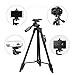 Eocean 50 Inch Aluminum Travel/Camera/Phone Tripod Stand, Compatible with iPhone/Samsung/Huawei Cell Phone/DSLR Camera/GoPro with Universal Phone Mount and Carry Bag