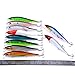 Aorace 10Pcs/Lot 14cm 23g Artificial Bait Minnow Fishing Lures Plastic Hard Baits Lure Fishing Lures Kit for Bass Trout Crankbaits Jerkbaits Saltwater