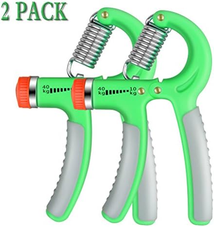 2 Pack Hand Grip Strengthener Adjustable Resistance 22 To 88 Lbs Strength Trainer Exerciser Gripper