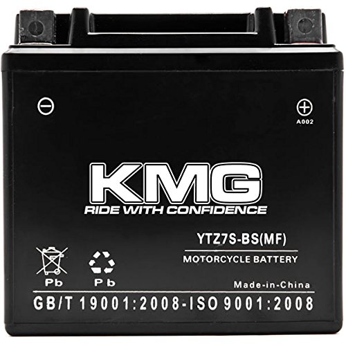 KMG YTZ7S Sealed Maintenace Free 12V Battery High Performance SMF OEM Replacement Maintenance Free Powersport Motorcycle ATV Scooter Snowmobile Watercraft KMG