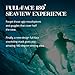 Breathe Under Water Full Face Snorkel Mask with iPhone Waterproof Case, Ocean View 180° (Black, Small/Medium)