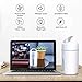 Portable Mini USB Humidifier,VillSure Cool Mist Humidifier for Car Travel Office Desk Bedroom, 280ml Small Humidifier with Whisper-Quiet Operation, Automatic Shut-Off and Night Light Function
