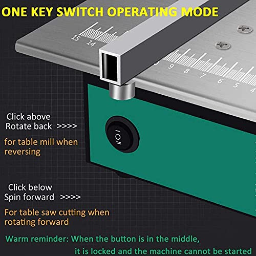 ZHJIUXING HO Mini TischkreissäGe, Modellbau TischkreissäGe Basteln Schnitzen Energie Sparen Winkelschnitt, Schnitttiefe… – Bild 3