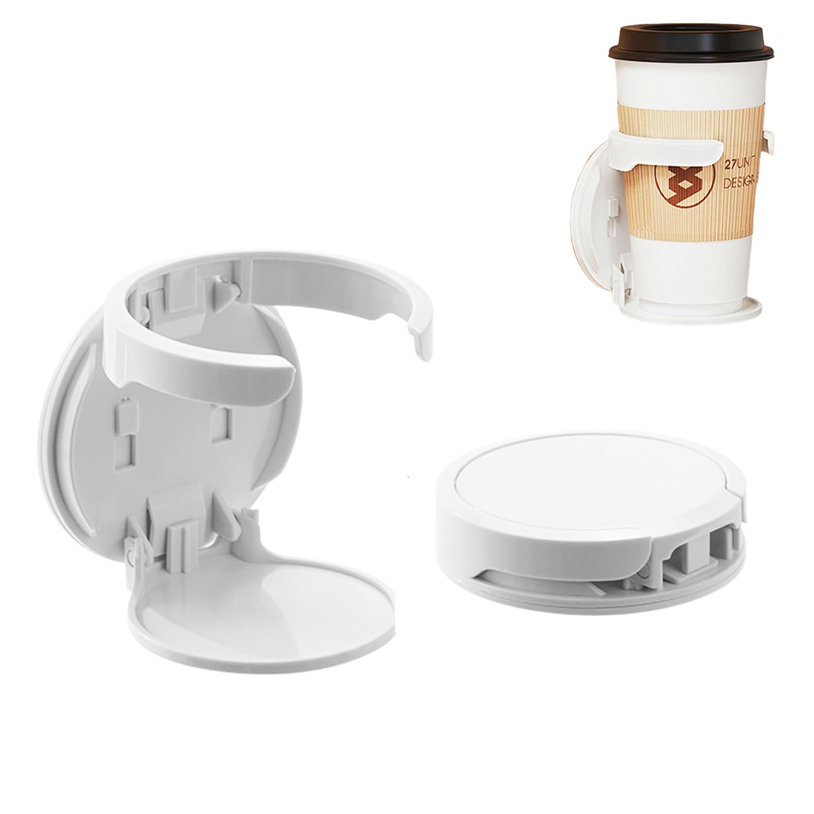Photo 1 of CHENSHUO Collapsible Water Cup Holder,Wall Mounted Water Glass Beer Bottle Beverage Soda Coffee Mug Holder Cup,Design for Home Office,Universal Multi Size Cup and Mug Holder,1Pieces.