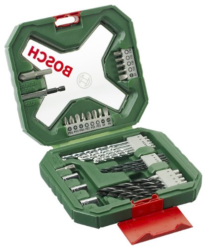 Bosch - Maletín X-Line de 34 unidades para taladrar y atornillar - 172 x 46 x 164