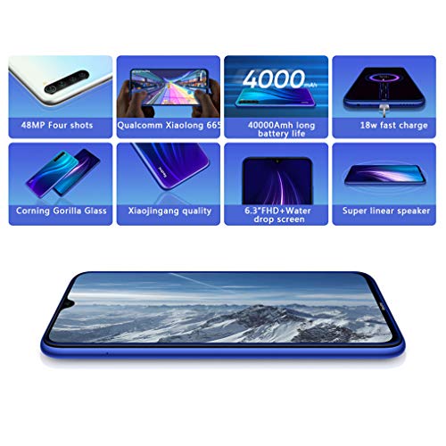 Xiaomi Redmi Note 8 Smartphone,4GB 128GB Mobilephone,Pantalla Completa de 6.3 ”,Procesador Snapdragon 665 Octa Core,4000 mAh,Quad Cámara(48MP + 8MP + 2MP + 2MP) Versión Global(Negro) - Imagen 7