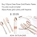 WDF 102pcs Rose Gold Hammered Design Plastic Plates - Wedding Party Set Includes 51 Dinner Plates (10.25in) and 51 Salad/Dessert Plates (7.5in)