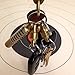 PROMETHEUS LIGHTS: Kappa Quick Release Keychain. Holds up to 10 lbs, Pull to Detatch, Push to Attach, Easy, Secure. Made in USA (Brass)