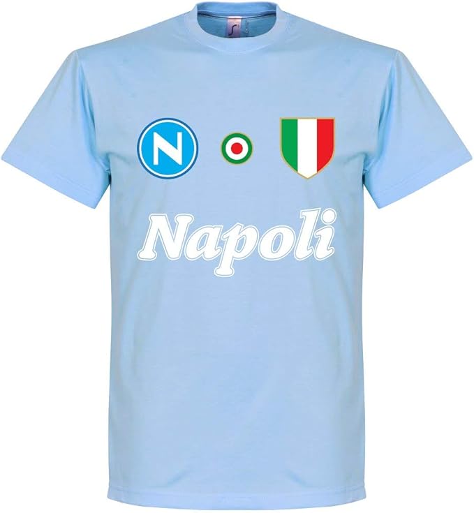 Amazon Com Napoli Maradona 10 Team Tee Sky Clothing
