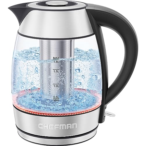 How To Use Kettle To Boil Water Chefman Glass Electric Kettle For