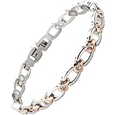 38 Elegant Titanium Magnetic Bracelet for Women Magnetic Functions with Free Link Removal Tool Christmas gift