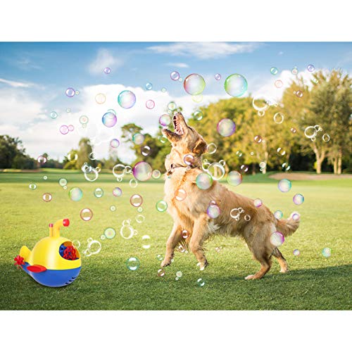 Sunba Youth Bubble Machine Automatic Bubble Blower Machine for Kids Boys Girls , Over 500 Bubble Per Minute Maker with Bubble Solution for Birthday Party , Christmas