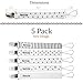 Pacifier Clip 5 Pack Set – Never Lose a Pacifier Again – Binky Clip for Boy or Girl – Black and White Pacifier Holder – Ideal Baby Shower Gift