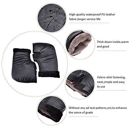 Junda Motorcycle Grip HandleBar Muff Handlebar Protective Gloves Waterproof Winter Warmer Thermal Cover Gloves - Thumbnail 2