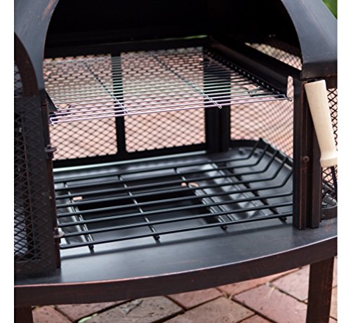 Outdoor Fireplace - Wood Burning Outdoor Fireplace with Smokestack; Gather Around the Fire in Your Backyard with This Modern Outdoor Fireplace - Thumbnail 3