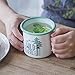 YumCute Home Enamel Camping Mugs, 12oz Coffee Camp Small Enamel Tea Cups for Indoor and Outdoor Activities, Wide Handle & Smooth Rim,Portable & Durable, 350ml(12oz 350ml) (tree pattern)