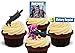 12 x Fortnite Shotgun Pack - Fun Novelty Birthday PREMIUM STAND UP Edible Wafer Card Cake Toppers Decoration