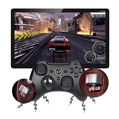 Wireless Gaming Controller for PC, Dual Vibration Joystick Controller