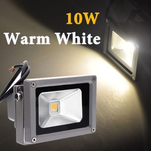 10W Warm White LED Flood Light lamp Garden Black DC 12V.