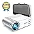 Mini Projector, GooDee G500 HD Video Projector 4000 Lux with 50,000 Hrs, 200 inch Home Theater Movie Projector, 1080P Supported Compatible with Fire TV Stick, PS4, HDMI, VGA, USB