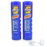 GoPong Sport Bottle Sunscreen Flask 2 Pack, Includes Funnel and Liquor Bottle Pour Spout