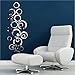 24 Shining Circles Mirror Fashion Modern Design Silver Mural Art Home Office Wall Sticker Decor