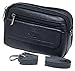 Mens Waist Pack Small Messenger Bags Tactical Mobile Phone Pouch Leather Travel Bags Cases Holsters (Black WK4EN)