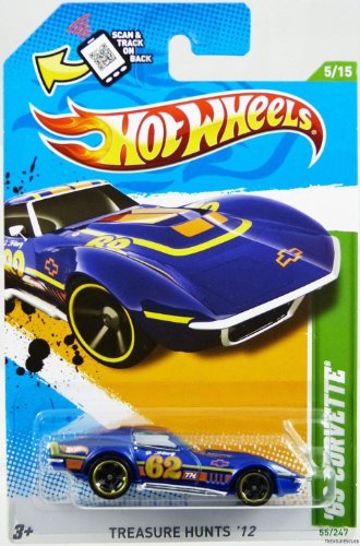 2012 Hot Wheels Treasure Hunt '69 Corvette Blue Violet #55/247