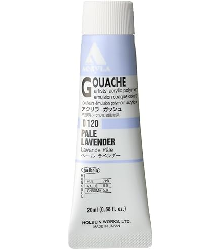 Holbein Acrylic La Gouache Pale Lavender D120 20ml (6 Nos