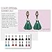eManco Bohemian Ethnic Handcrafted Tassel Drop Dangle Earrings for Women Vintage Knot Alloy Jewelry Green