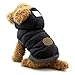 SELMAI Fleece Dog Hoodie Winter Coat for Small Boy Dog Cat Puppy Cotton Hooded Jacket Chihuahua Clothes Blue S